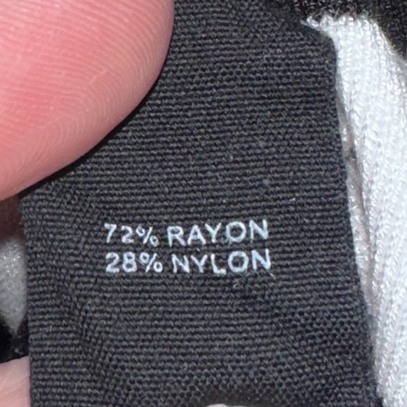 Marled by Reunited Black & White Striped Sweater Red Heart “Love” - Picture 5 of 6